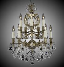 American Brass & Crystal CH9532-A-01G-PI - Ten Light Chandelier